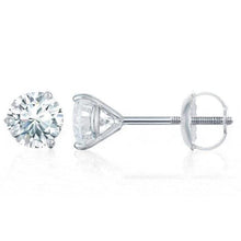 Afbeelding in Gallery-weergave laden, GIA-gecertificeerd Three Prong Set 2.58 karaat Natuurlijke echte diamanten ( niet in een laboratorium gekweekt ) oor...
