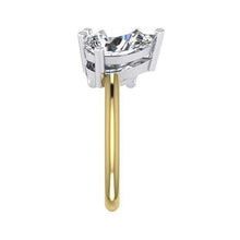 Afbeelding in Gallery-weergave laden, Toi et Moi peer & ronde diamanten ring 4 karaat tweekleurige gouden 14K sieraden - harrychadent.nl