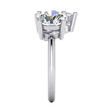 Afbeelding in Gallery-weergave laden, Toi et Moi twee stenen ronde & peer diamanten ring 4 karaat witgoud 14K - harrychadent.nl