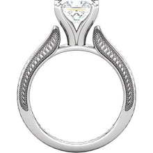 Afbeelding in Gallery-weergave laden, Vintage stijl 2 karaat prinses diamanten solitaire ring wit goud 14K - harrychadent.nl