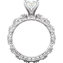 Afbeelding in Gallery-weergave laden, Vintage stijl diamanten verlovingsring 1,66 karaat witgoud 14K - harrychadent.nl