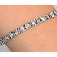 Afbeelding in Gallery-weergave laden, Vrouwen Diamanten Tennis Armband 5 karaat Witgoud 14K Diamant Geslepen Montage