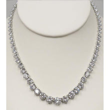 Afbeelding in Gallery-weergave laden, Wit goud 14K F Vvs1 ronde geslepen 18.00 karaat diamanten dame ketting - harrychadent.nl