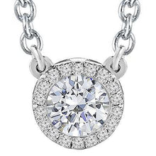 Afbeelding in Gallery-weergave laden, Wit Goud 14K 4,5 Karaat witte Echt Diamanten Hanger Ketting Sieraden - harrychadent.nl