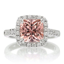 Afbeelding in Gallery-weergave laden, echte princess morganiet 8.00karaat ring vooraanzicht