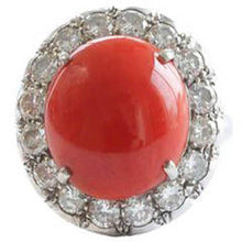 Afbeelding in Gallery-weergave laden, echte round diamant 14.50karaat ring vooraanzicht