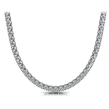Afbeelding in Gallery-weergave laden, Witgouden 14K griffenset. ronde 19 kt diamanten damestennisketting - harrychadent.nl