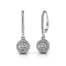 Afbeelding in Gallery-weergave laden, Witgouden Lady Dangle Diamonds Earring 14K Prong Set 2,50 karaat - harrychadent.nl