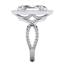 Afbeelding in Gallery-weergave laden, Witgouden Marquise Diamond Halo-verlovingsring 4,50 karaat Nieuw - harrychadent.nl