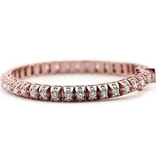 Afbeelding in Gallery-weergave laden, Witte diamanten tennisarmband 6,35 karaat dames roségoud 14K - harrychadent.nl