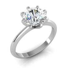 Afbeelding in Gallery-weergave laden, diamanten solitaire ring oude mijn Geslepen 2 karaat klassiek witgoud 14K - harrychadent.nl