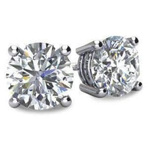 Afbeelding in Gallery-weergave laden, grote ronde geslepen diamant 6 Ct stud oorbel wit goud dames sieraden - harrychadent.nl