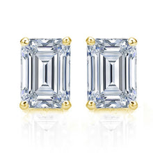 Afbeelding in Gallery-weergave laden, grote smaragd gesneden 6 karaat diamanten oorbellen vrouwen sieraden - harrychadent.nl
