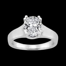Afbeelding in Gallery-weergave laden, ovale 2.01 karaat diamanten solitaire verlovingsring wit goud 14K - harrychadent.nl