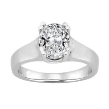 Afbeelding in Gallery-weergave laden, ovale 2.01 karaat diamanten solitaire verlovingsring wit goud 14K - harrychadent.nl