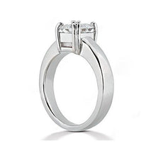 Afbeelding in Gallery-weergave laden, solitaire ring met prinses geslepen diamanten 0,75 ct. Wit goud 14K Nieuw - harrychadent.nl