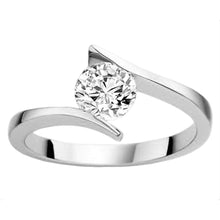 Afbeelding in Gallery-weergave laden, spanning stijl diamant solitaire 2.01 karaat verlovingsring wit goud - harrychadent.nl