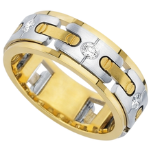 Afbeelding in Gallery-weergave laden, 0.45 Karaat Ronde Echt Diamanten Mannen Verlovingsband Sieraden Nieuw
