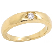 Afbeelding in Gallery-weergave laden, 0.50 Karaat Zigeuner Echt Diamanten Solitaire Ring Geel Goud 14K
