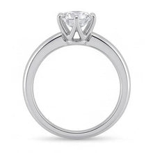 Afbeelding in Gallery-weergave laden, echte round diamant 0.75karaat ring zijaanzicht
