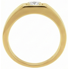 Afbeelding in Gallery-weergave laden, Solitaire Ring 14 Karaat Geelgoud met Fijne Diamant – vooraanzicht
