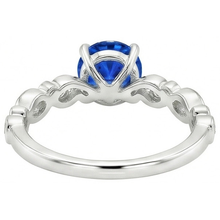 Afbeelding in Gallery-weergave laden, echte round saffier 1.60karaat ring profielweergave
