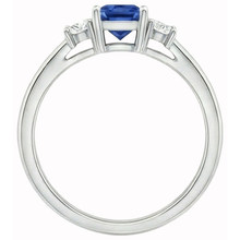 Afbeelding in Gallery-weergave laden, echte princess diamant 1.65karaat ring profielweergave
