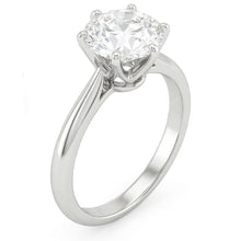 Afbeelding in Gallery-weergave laden, 1 Karaat Echt Diamanten Solitaire Verlovingsring Wit Goud 14K Ring Sieraden
