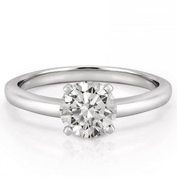 Diamant Enkele Steen Ring 1 karaat F/VS1 – 14K Witgoud