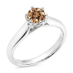 1 karaat edelsteen Natuurlijke echte diamanten ( niet in een laboratorium gekweekt ) solitaire jubileumring