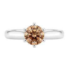 Afbeelding in Gallery-weergave laden, 1 karaat edelsteen Natuurlijke echte diamanten ( niet in een laboratorium gekweekt ) solitaire jubileumring
