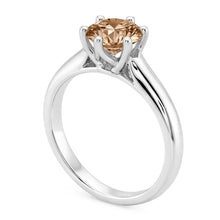 Afbeelding in Gallery-weergave laden, 1 karaat edelsteen Natuurlijke echte diamanten ( niet in een laboratorium gekweekt ) solitaire jubileumring
