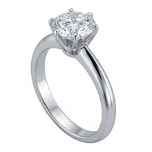 Afbeelding in Gallery-weergave laden, echte round diamant 1karaat ring met diamantaccenten
