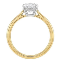 Afbeelding in Gallery-weergave laden, echte round diamant 1karaat ring profielweergave
