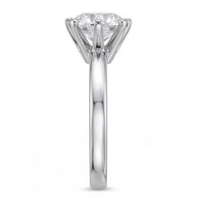 Afbeelding in Gallery-weergave laden, 1 karaat ronde solitaire Natuurlijke echte diamanten ( niet in een laboratorium gekweekt ) ring witgouden sieraden

