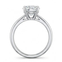 Afbeelding in Gallery-weergave laden, echte round diamant 1karaat ring bovenaanzicht
