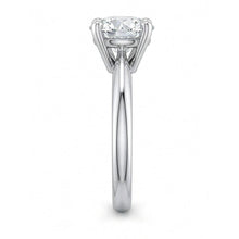 Afbeelding in Gallery-weergave laden, echte round diamant 1karaat ring profielweergave
