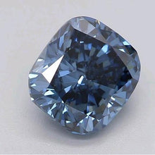 Afbeelding in Gallery-weergave laden, Cushion Slijpvorm Royal Blue Saffier ring in Gold – hoofdaanzicht
