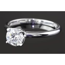 Afbeelding in Gallery-weergave laden, 1.25 Ronde Echt Diamanten Solitaire Verlovingsring Wit Goud 14K
