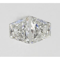 Paar losse, natuurlijke, uit de aarde gedolven diamanten – 1,50 karaat, G VVS1, trapeze-slijpsel