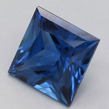 Afbeelding in Gallery-weergave laden, 1,5 karaat blauwe princess diamant, natuurlijk, los, uitstekende slijping
