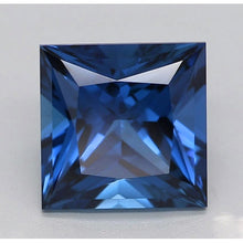 Afbeelding in Gallery-weergave laden, 1,5 karaat blauwe princess diamant, natuurlijk, los, uitstekende slijping
