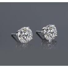 1.50 Karaat Echt Diamant Solitaire Stud Earring