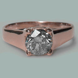 1.50 Karaat Ronde Briljante Echt Diamanten Solitaire Ring Rosé Goud