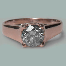 Afbeelding in Gallery-weergave laden, 1.50 Karaat Ronde Briljante Echt Diamanten Solitaire Ring Rosé Goud

