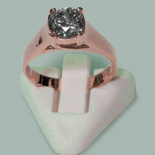 Afbeelding in Gallery-weergave laden, 1.50 Karaat Ronde Briljante Echt Diamanten Solitaire Ring Rosé Goud
