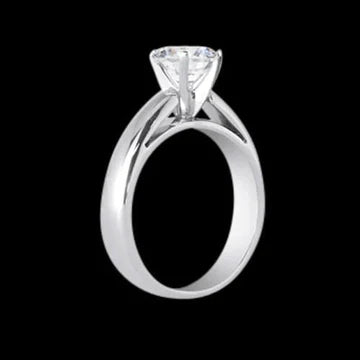 1.50 Karaat Ronde Solitaire Kathedraal Setting Echt Diamanten Ring