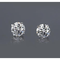 1.50 Karaat Echt Diamant Solitaire Stud Earring