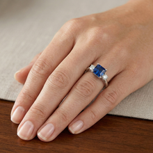 Afbeelding in Gallery-weergave laden, echte princess diamant 1.65karaat ring op wit

