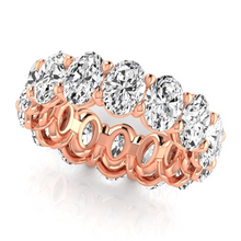 Afbeelding in Gallery-weergave laden, Met de hand vervaardigd Eternity Band 0,75 karaat – zijaanzicht
